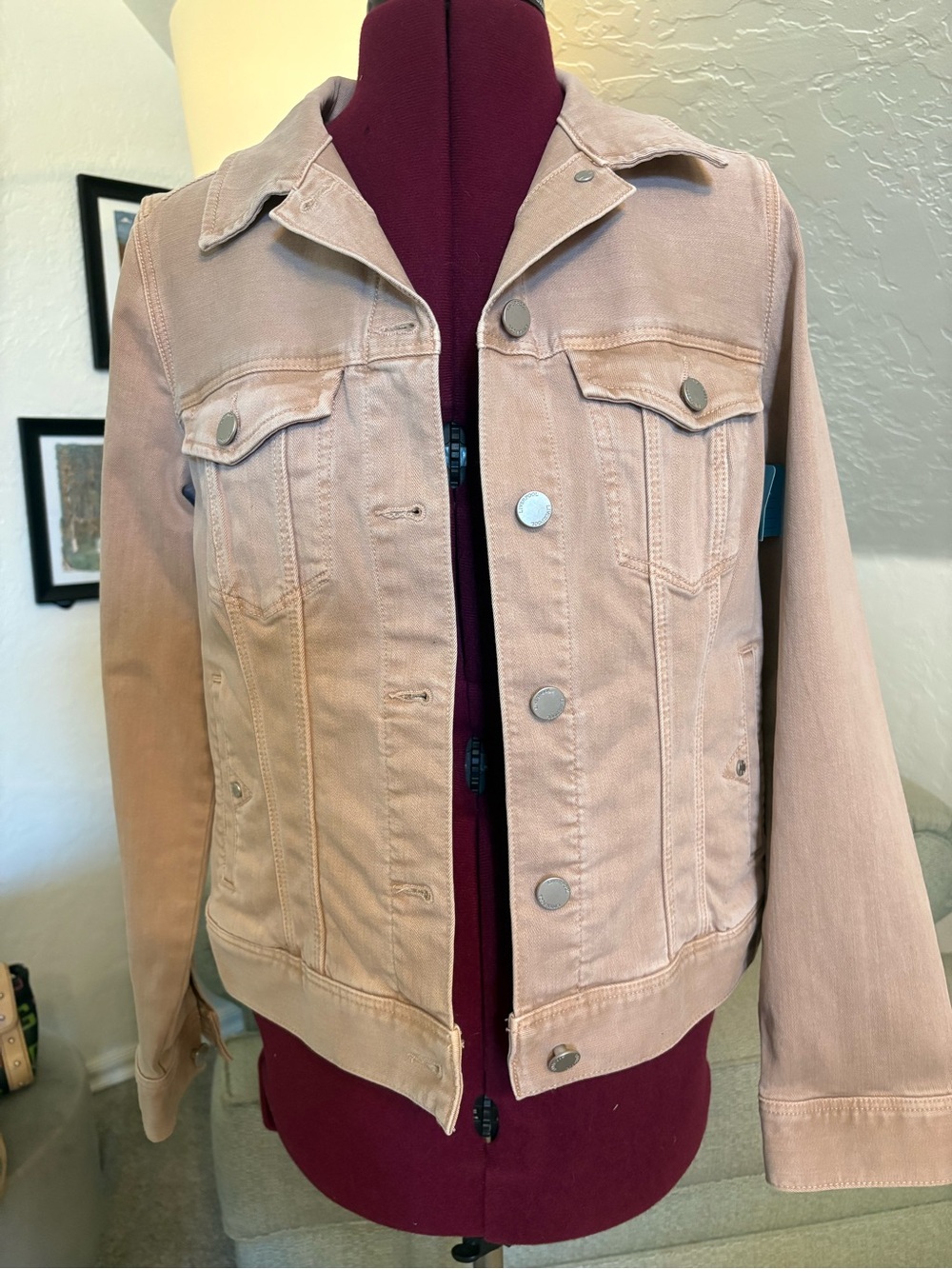 Liverpool Blush Pink Denim Jacket